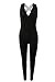 Selowin Women's Active Yoga V Neck Jumpsuit Romper Backless Gym Sports Bodycon Suits