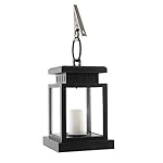 Solar Umbrella Lantern JLTPH Solar Powered LED Waterproof Flameless Candle Lamp with Clamp for Garden,Yard,Halloween,Beach Umbrella/ Flashing Yellow