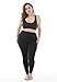 ZERDOCEAN Women's Plus Size Modal Lightweight Full Length Leggings Black 3X