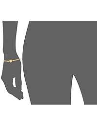 PANDORA - Pulsera chapada en oro de 18 quilates con colgante