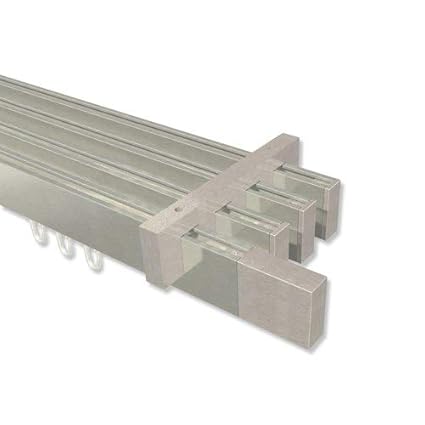 Gardinenstange Deckenmontage 2 Läufig Schwarz