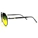 PenSee Day Night Vision Sunglasses Glasses Anti-glare Driving Eyewear Polarized Lens Rifle Frame (Rifle)