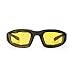 3-Pack Motorcycle Glasses - Foam Padding - Anti-Wind & Dust - Polycarbonate Lens (Yellow)
