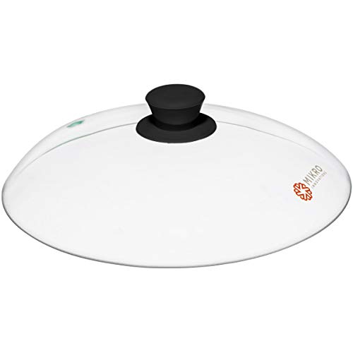 Mikro Innovations Vented Microwave Glass Cover Lid with Silicone Handle