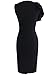 VfEmage Women's Celebrity Elegant Ruched Wear to Work Party Prom Bodycon Dress 1157 BLK 12
