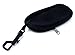 Calabria Neoprene Floating Large Eyeglass Soft Zipper Case w/Clip Black Men Women Sunglasses Carry Pouch Eye Glasses Holder