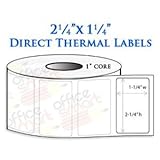 2.25x1.25 Direct Thermal Barcode Labels for Zebra GC420d GC420t GK420d GK420t GX420d GX420t LP2824 LP2422 TLP2824 LP2844 LP2442 TLP2844 ZP450 Barcode Printer - 2 Rolls