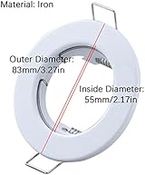 Hsthe Sea Set of 6 Recessed Light Frames Aluminium White 83 mm view 2
