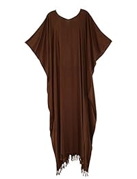 Beautybatik Beach Caftan Kaftan Loungewear Vestido largo largo más XL a 4X