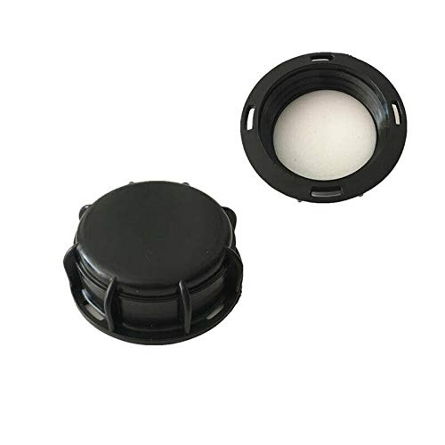 BE-TOOL IBC Tank Fitting,3PCS IBC Tank Accessories End Cap S60X6 60 mm Coarse Thread IBC Tote Tank Cover(Standard Seals)