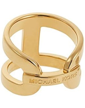 MKJ4460 Gold Tone Heritage Maritime Link Ring Size 7