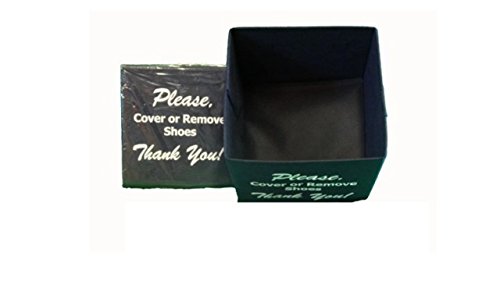 Disposable Shoe Cover Box for Realtors "Black Bootie Box"