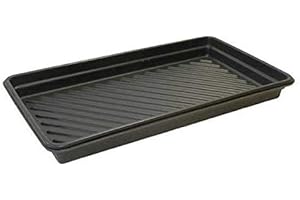 UltraTech 1036 Polyethylene Ultra-Utility Tray, 30 Gallon Capacity, 52" Length x 44" Width x 4" Height, Black