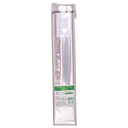 伊藤忠リーテイルリンク OPP袋 テープ付き (フタ付) 透明 封筒 包装 ラッピング 袋 厚さ0.03mm 【50×250サイズ用】 100枚入