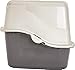 Petmate Hooded Litter Pan Set Large, Black/Gray