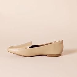 Amazon Essentials Women's Loafer Flat, Beige, 15
