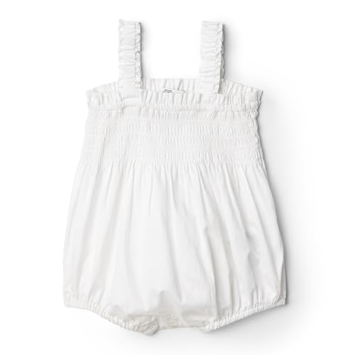 Amazon Essentials x Sofia Grainge Barboteuse Tissée Sans Manches Bébé Fille, Blanc, 18 mois