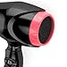 JINRI Ionic Hair Dryer Anti-static Powerful AC Motor Professional Blow Air Dryer with Nozzle, Black