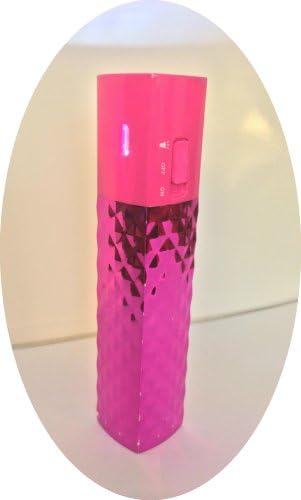 PINK GOT POWER Portable Mobile Compact Lightweight Power Bank Battery Charger with LED Flashlight. Works with iPhone Samsung Nokia LG Motorola. Fashion Designed Case. For Pokemon Go Players