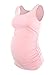 Liu & Qu Maternity Basic Tank Top Mama Clothes Sleeveless Women's Solid Side Ruching Vest