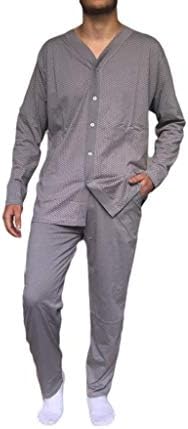 Tampap Erkek Pijama Takimi Uzun Kollu Dugmeli Tampap 5401 Gri Amazon Com Tr