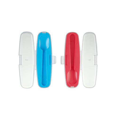 image for Innobaby Din Din Smart Stainless Steel Spoon and Fork with Carrying Ca
