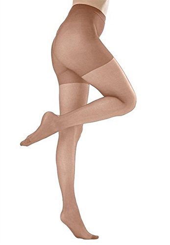 Butterfly Hosiery Women's Plus Size Queen Mild Compression Microfiber Pantyhose