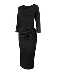 Akivide - Vestido para mujer (manga 3 4)