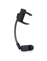 Premium espejo retrovisor Soporte de coche soporte Cuna Dock ajustable cuello de cisne giratoria color negro para ZTE Blade X Max, Grand X Max 2, X3, X4, Duo LTE, XL, ZMAX Pro Z981