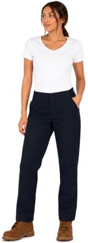 Amazon.com: Dickies Women's Flat Front Stretch Twill Pant, Dark