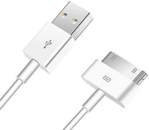 5 Pack Dragon Trading White 30-Pin USB Charging & Data Cable 1 Metre – Compatible with Apple iPhone 4 / 4S / 3G / 3GS, iPad 1st / 2nd / 3rd Gen & iPod