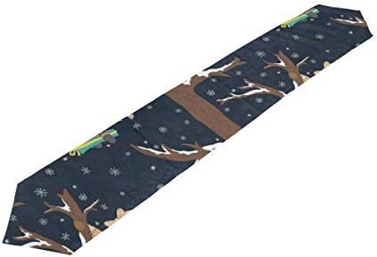 All agree Table Runner Cute Sloth Hanging Upside Down On The Tree Home Decor Dresser Scarves Table Cloth Runner Coffee Mat for Wedding Party Banquet Decoration 13 x 90 inch