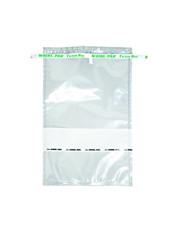Nasco Whirl-Pak B01348WA Filter Bag for Homogenizer Blender, 23cm L x 15cm W, 710ml Capacity (Box of 250)