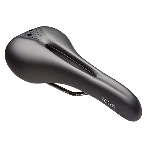 Terry Fly Cromoly Gel Bicycle Saddle for Men – Made for Endurance and Distance with Central Relief Zone and Ergonomic Design, Waterproof – Black
