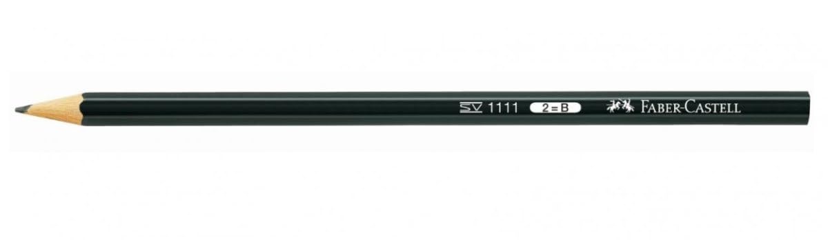 12 FABER-CASTELL 1111 Blacklead HB Pencils