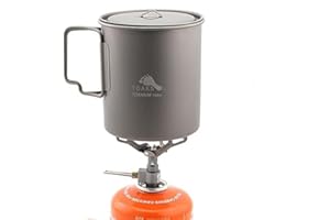 TOAKS Titanium Pot 750 ml and BRS 3000T Stove Camping Pot Coffee Cup Combination Set