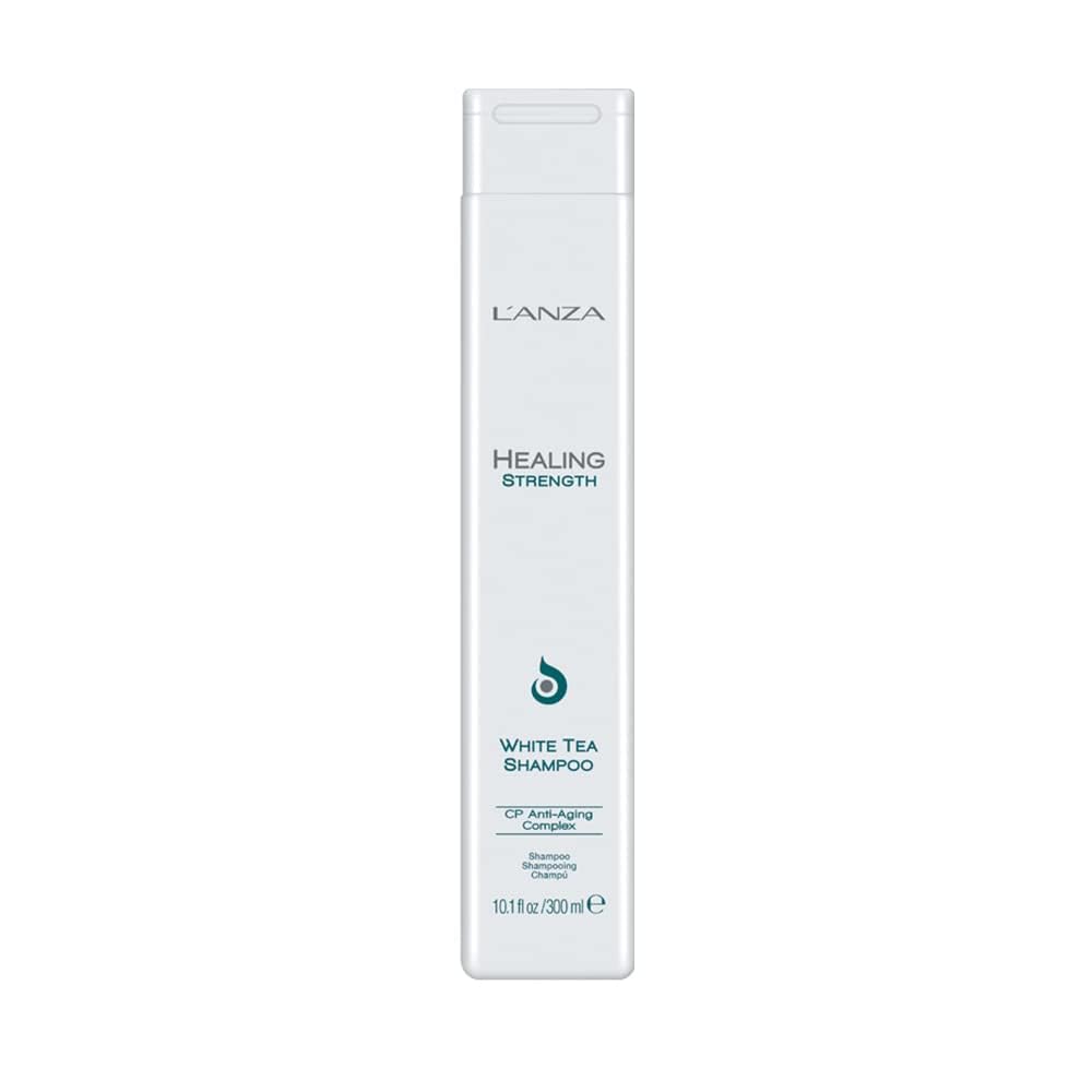 L’ANZA Healing Strength White Tea Shampoo, Hair Shampoo that Strengthens, Protects and Restores Weak, Fragile, and Aged Hair Against Split Ends & Frizz Control, Luxury Hair Care