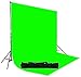 Chromakey Green Screen Kit 800w Photo Video Lighting Kit 10x12 feet Green Screen and Backdrop Support System Included Ul15 10x12 Green By Fancier U15 10x12 Green