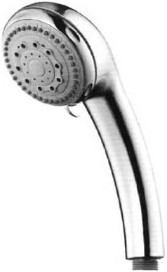 Baypointe 138311CA Adjustable, Hand Held Plastic Shower Head with 3" Diameter, 18 gpm Maximum Flow, 3 Setting, Mounting Bracket &amp; Teflon Tape, 59", White