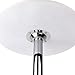 Leopard MDF Round Top Not Adjustable (41 INCHES Height) Bar Table, Pub Table with Silver Leg and Base (White)