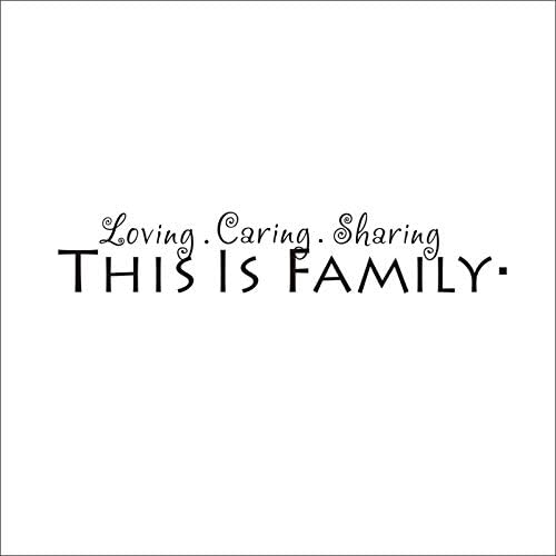 Loving Care Share This Is Family English Wall Sticker Heat English Word Wall Sticker For Home Textiles Amazon De Baumarkt