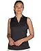 Three Sixty Six Women's Sleeveless Collarless Golf Polo Shirt - Dry Fit, Breathable, Compression Golf Tops