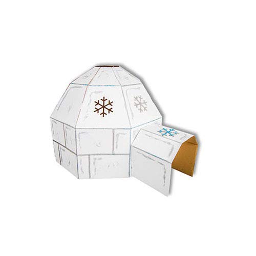 Kid-Eco Igloo de Carton casa de juguete(Blanco): Amazon.es ...