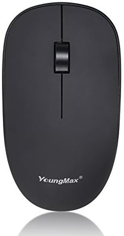 Wireless Mouse Youngmax 2.4Ghz 3 Buttons Opticle Slim Ergonomic Design with Nano Receiver