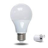 YJY Emergency Rechargeable LED Light Bulb with Build-in Battery for Hurricane Power Outage, Lampholder Hook for Camping Flashlight, 9W(60W Equivalent) E27 E26 120V 220V 6000K