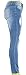 Gemijack Women's Cotton Slimming Butt Lift Distressed Jeans Skinny Denim Pants (Large, Blue)