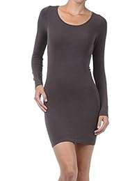 M. Rena - Vestido de túnica de manga larga para mujer, talla única