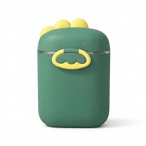 Porta Leite em Pó com Dosador e Nivelador 800ml – Pote Infantil Multifuncional para Papinha, Snacks e Cereais Ideal para Passeio e Viagem (Verde, Grande)