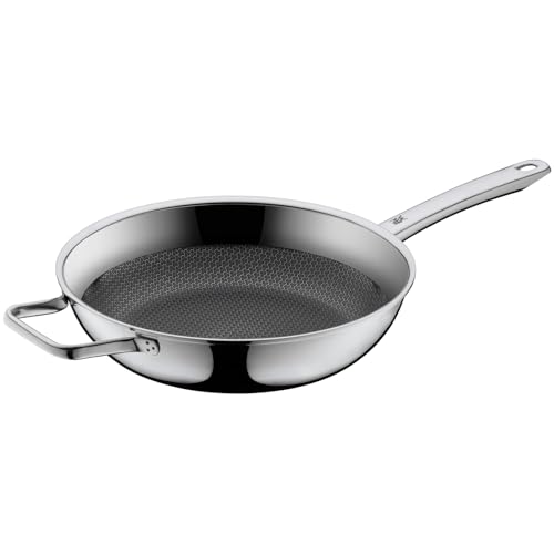 WMF Professional Resist Casserole/Frying Pan - 28 cm Diameter - Coated with a Multi-Layer Material - High Edge - Honeycomb Structure - Suitable for Induction Cookers & Ovens