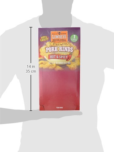 lowrey's bacon curls hot & spicy microwave pork rinds